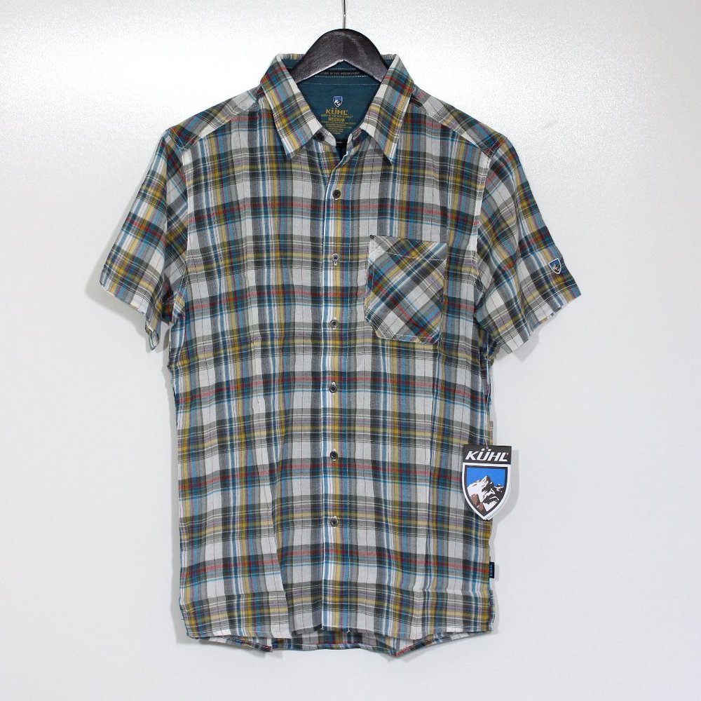Kuhl Tropik Plaid SS Button Outdoor Shirt Wild